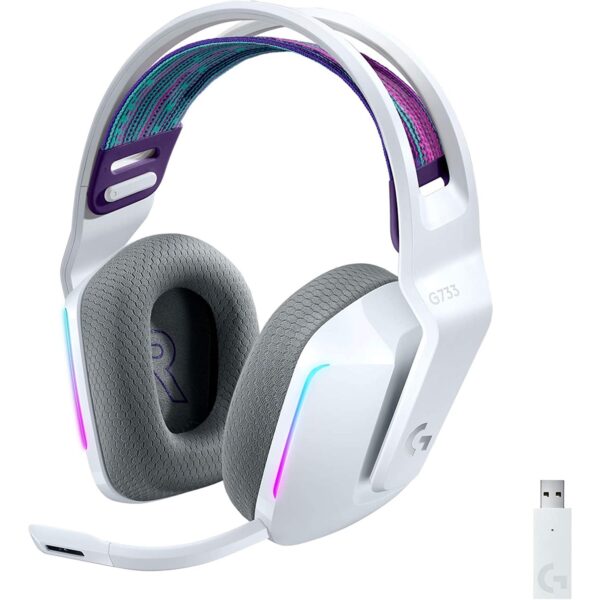 Logitech G733 Lightspeed Wireless Gaming Headset - White