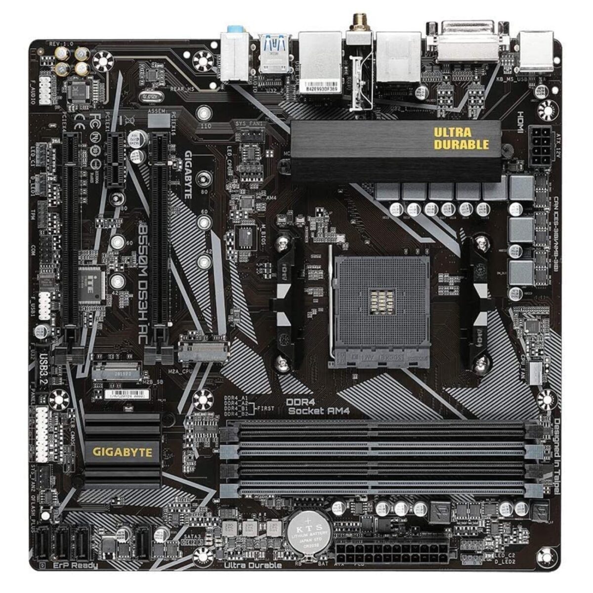 Gigabyte B550M DS3H AC Micro ATX Gaming Motherboard - Image 2