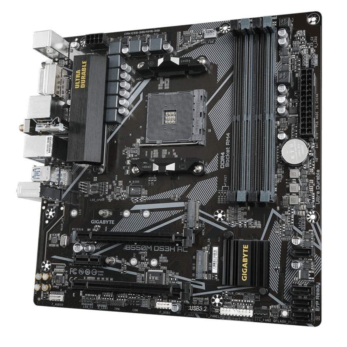 Gigabyte B550M DS3H AC Micro ATX Gaming Motherboard - Image 4