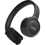 JBL Tune 520BT Wireless On-Ear Headphones, Pure Bass Sound, 57H Battery with Speed Charge - Black