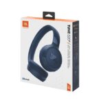 JBL Tune 520BT Wireless On-Ear Headphones, Pure Bass Sound, 57H Battery with Speed Charge - Blue - Image 6