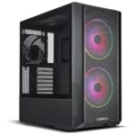 Lian Li Lancool 216 RGB Tempered Glass ATX Mid-Tower Computer Case - Black