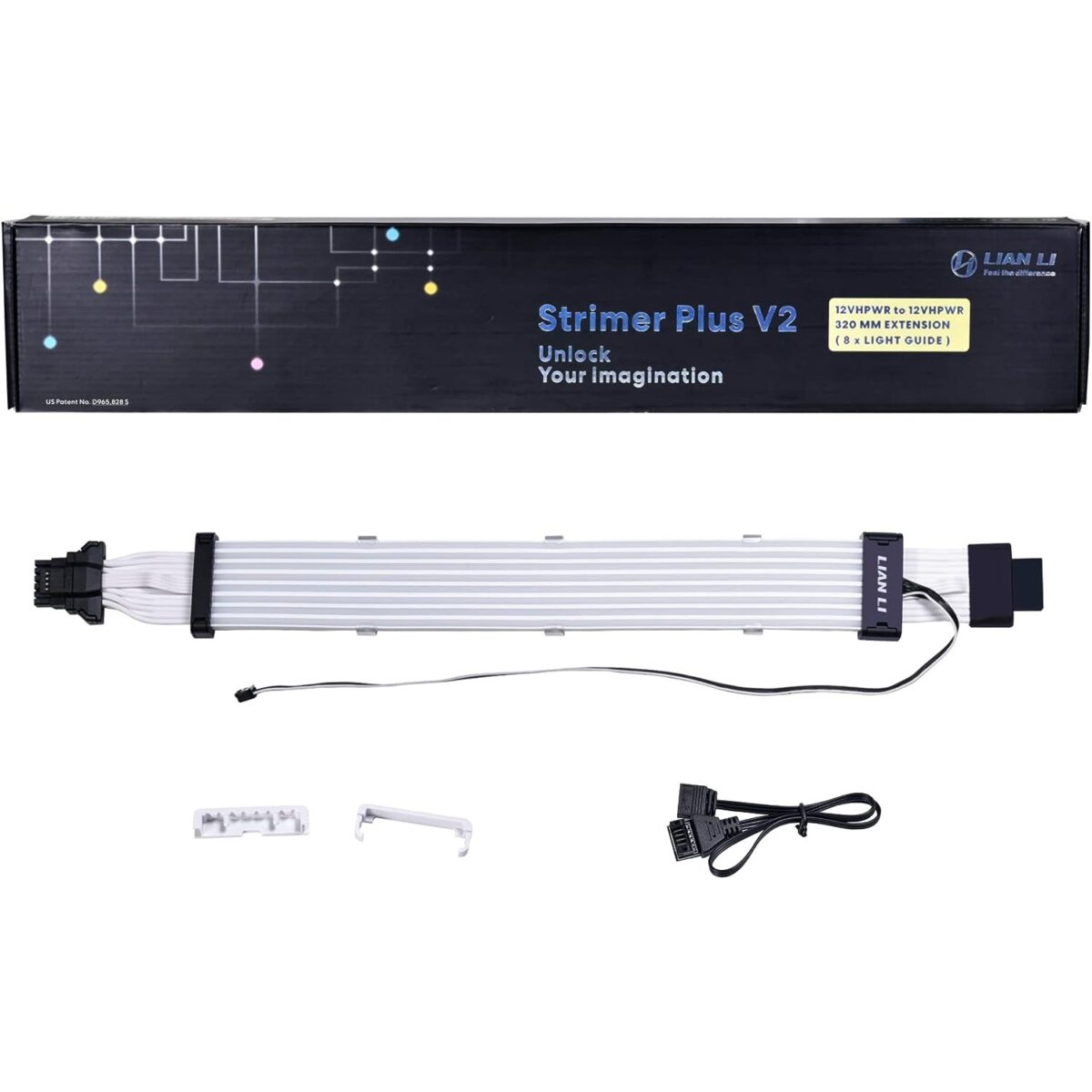 Lian-Li Strimer Plus V2 12VHPWR (12+4 To 12+4 Pin) 8 Light Guides ARGB Extension Cable - Image 5