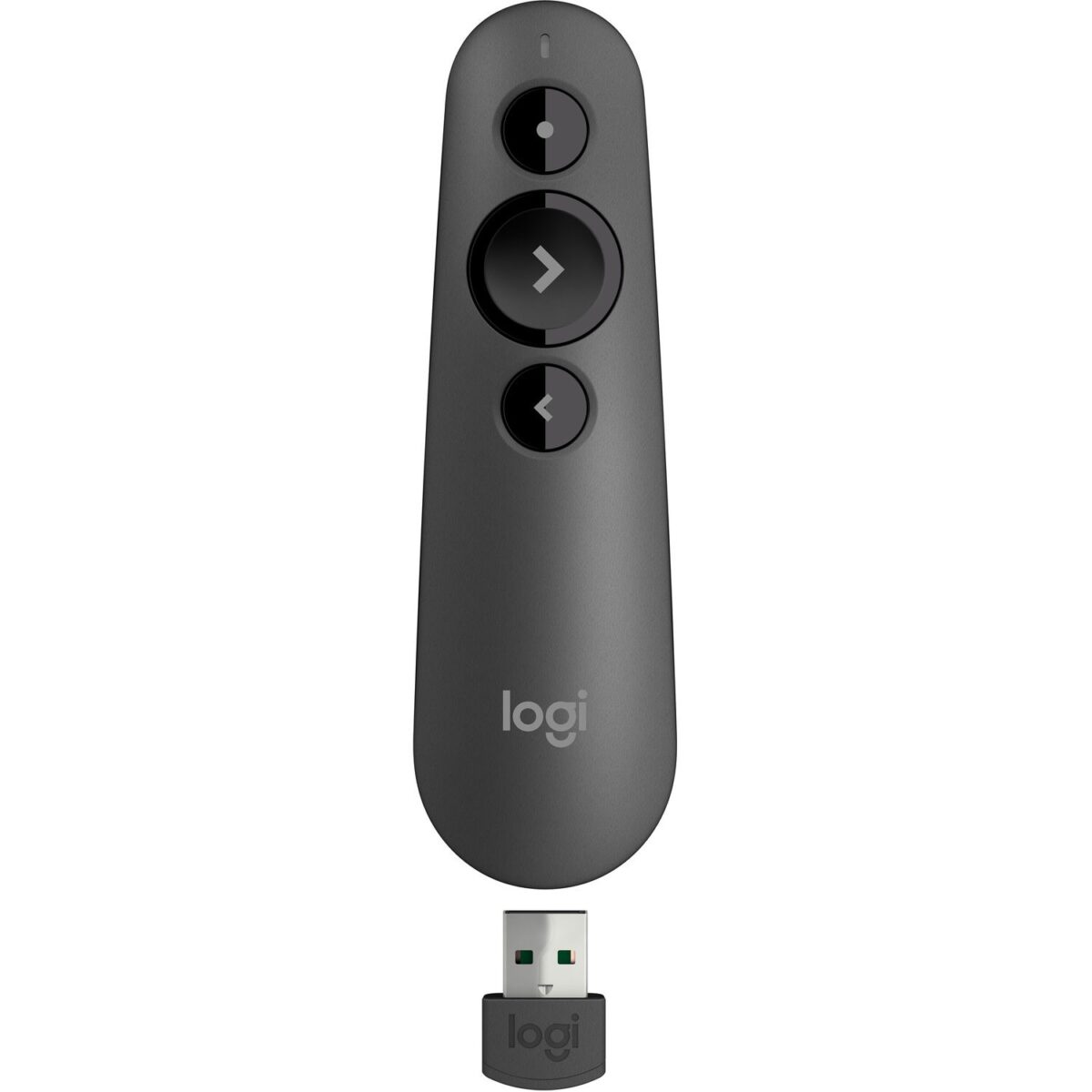 Logi Computer Mouse Remote Logitech R500 Laser Presentation Remote Clicker - Graphite