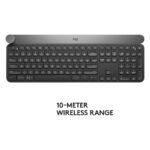 Logitech Craft Advanced Wireless Keyboard with Creative Input Dial and Backlit Keys, Dark grey and aluminum - Image 2