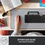 Logitech Desk Mat Studio Series with Spill-resistant Durable Design Extended Mouse Pad – Mid Gray - Image 6