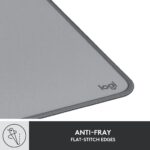 Logitech Desk Mat Studio Series with Spill-resistant Durable Design Extended Mouse Pad – Mid Gray - Image 7