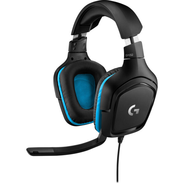 Logitech G432 Wired Gaming Headset, 7.1 Surround Sound