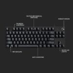 Logitech G413 SE TKL RGB Mechanical Gaming Keyboard - Image 6