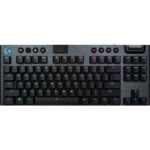 Logitech G915 TKL Tenkeyless Lightspeed Wireless RGB Mechanical Gaming Keyboard - Tactile - Black