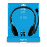 Logitech H110 Stereo 3.5mm Dual Plug Computer Headset - Image 5