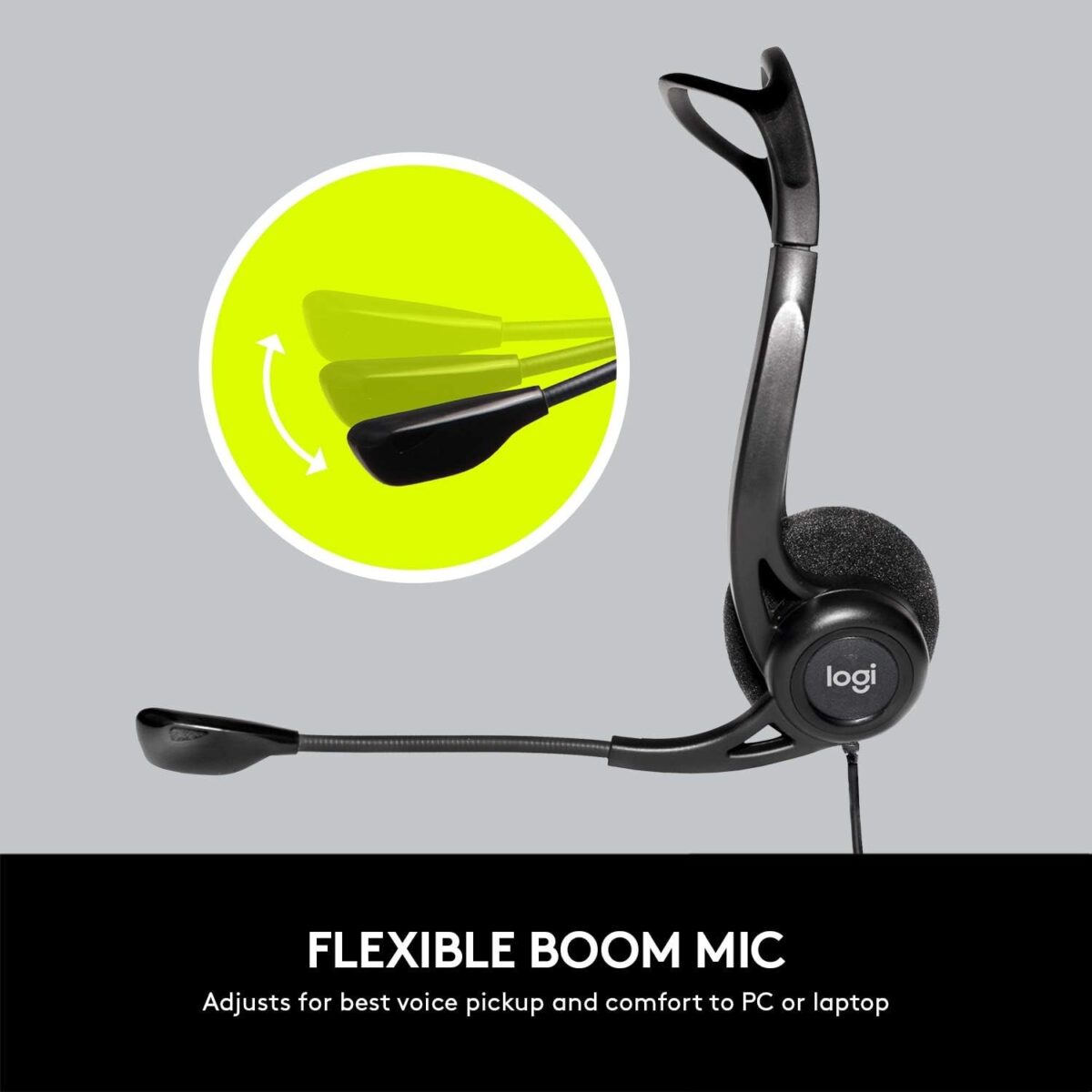 Logitech H370 USB Computer Headset - Image 6