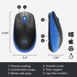 Logitech M190 Full Size Wireless Mouse - Blue - Image 5