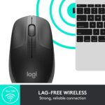 Logitech M190 Full Size Wireless Mouse - Charcoal - Image 3