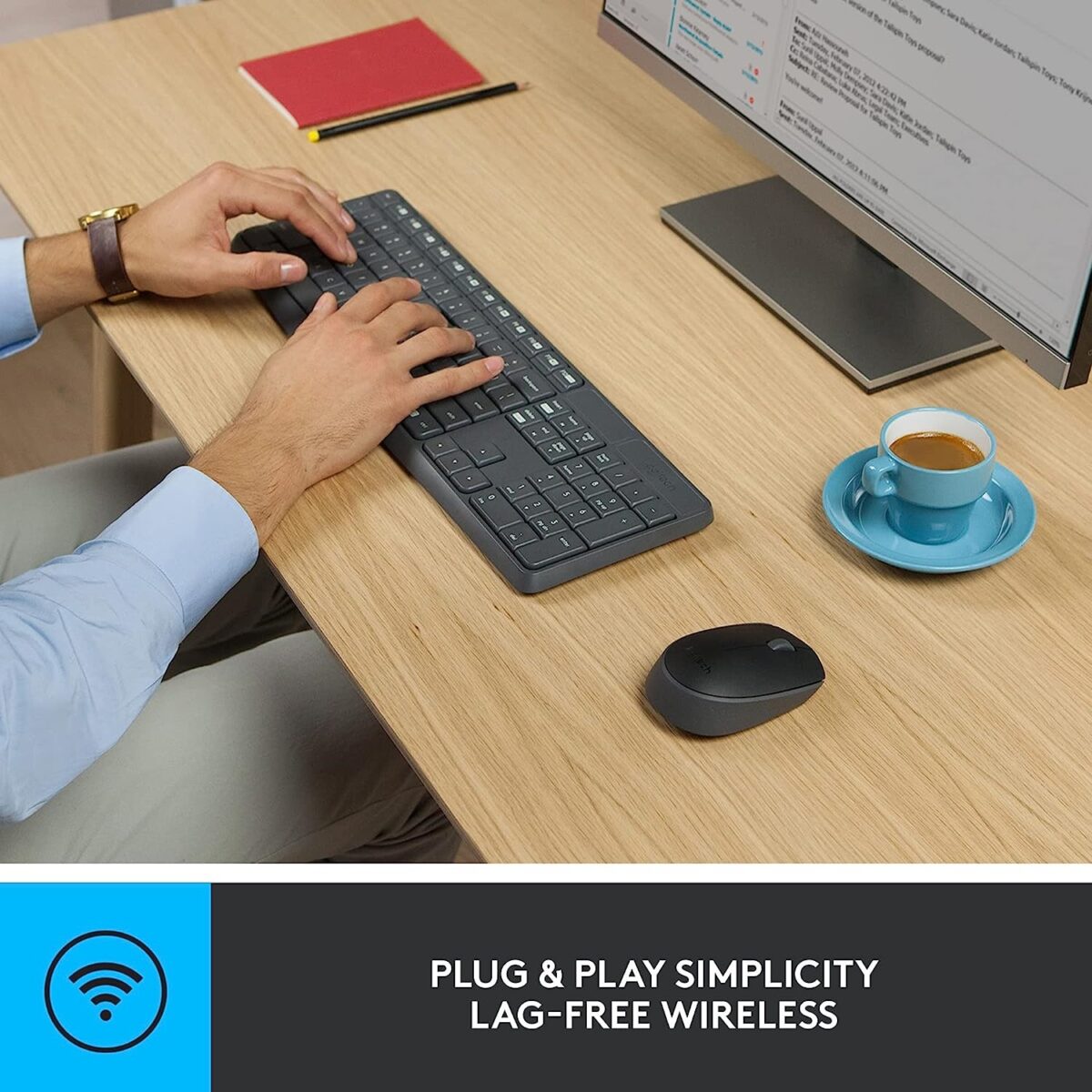 Logitech MK235 Wireless Keyboard and Mouse Combo - Image 4