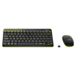 Logitech MK240 NANO Wireless Keyboard and Mouse Combo - Black/Yellow