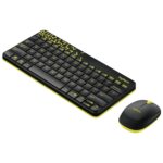 Logitech MK240 NANO Wireless Keyboard and Mouse Combo - Black/Yellow - Image 3
