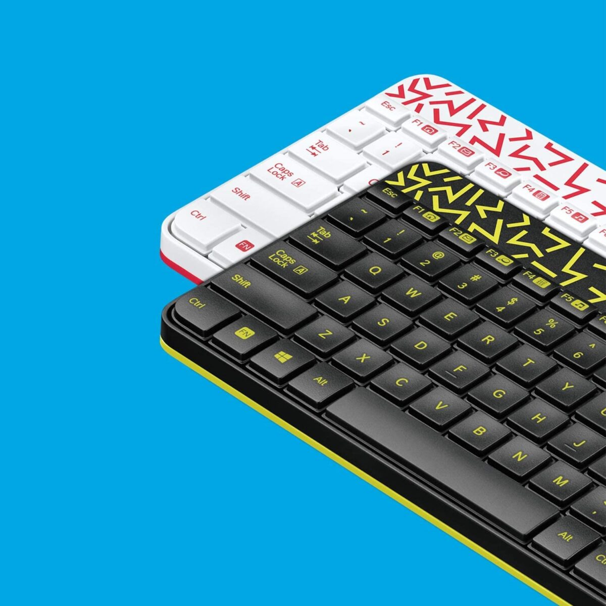 Logitech MK240 NANO Wireless Keyboard and Mouse Combo - Black/Yellow - Image 5