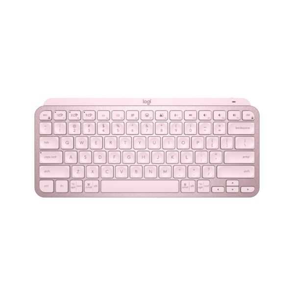 Logitech MX Keys Mini Minimalist Wireless Illuminated Keyboard - Pink
