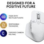 Logitech MX Master 3S Performance Wireless Mouse - Pale Gray - Image 5