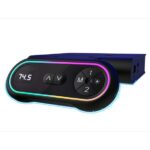 MXG MGD-01R Motorized Sit/Stand Desk with Fast Charging Ports and Creative Control Panel - Black - Image 2