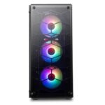 REDRAGON WHEEL JACK GC-606 BLACK GAME CASE WITH 3 RGB FAN - Image 2