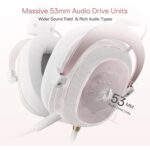 Redragon H510W Zeus 2 7.1 Surround Sound Gaming Headset - White - Image 2