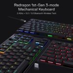 Redragon HORUS TKL K621 Wireless RGB Mechanical Gaming Keyboard - Black - Image 2