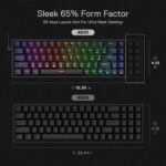 Redragon K631 Pro Castor 65% Wireless RGB 68 Keys Hot-Swappable Compact Mechanical Keyboard - Image 4