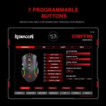 Redragon M607 Griffin 7200DPI RGB Gaming Mouse - Image 5