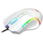 Redragon M607W Griffin 7200 DPI RGB Wired Gaming Mouse - White - Image 2
