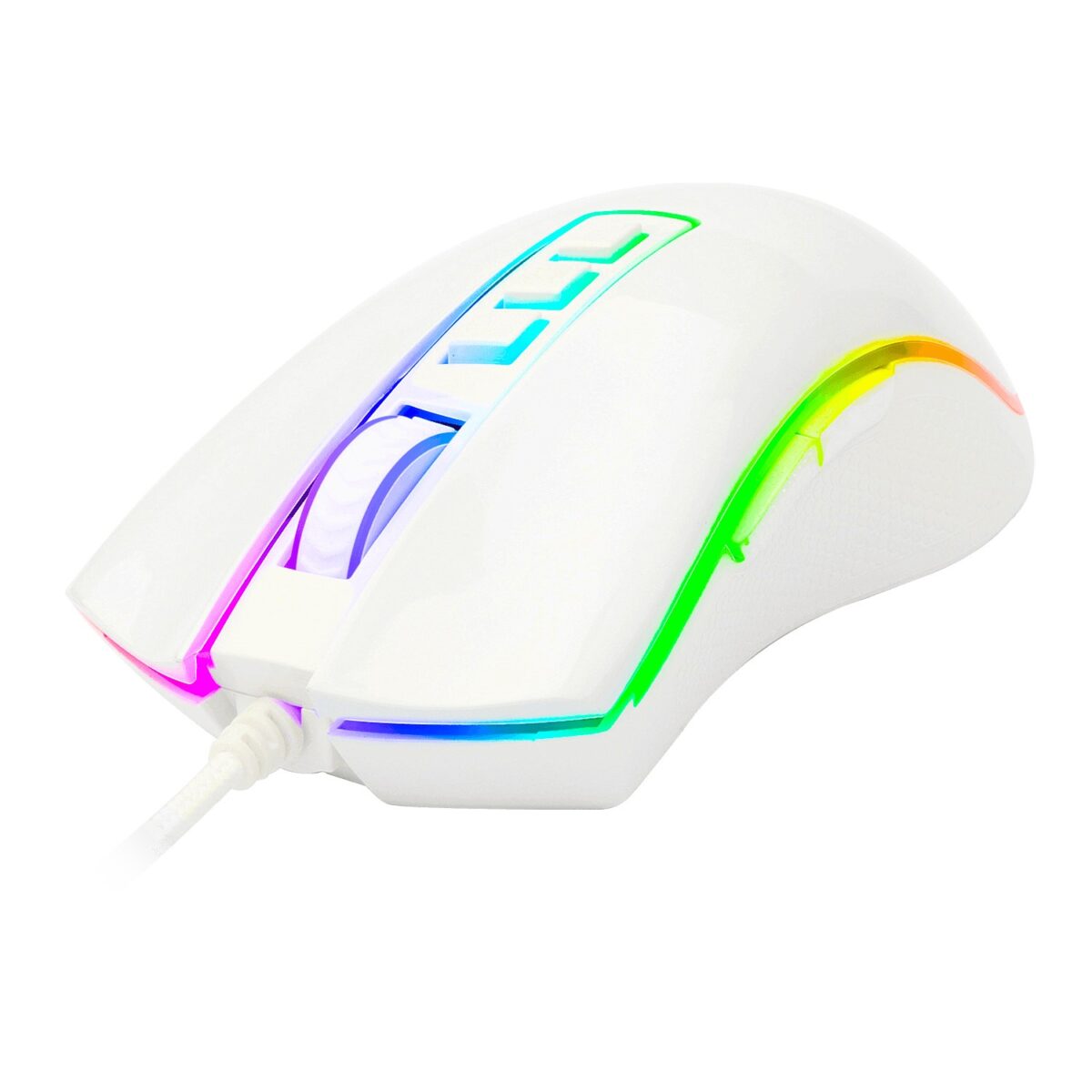 Redragon M711W Cobra Chroma 10000DPI Wired Gaming Mouse - White - Image 2