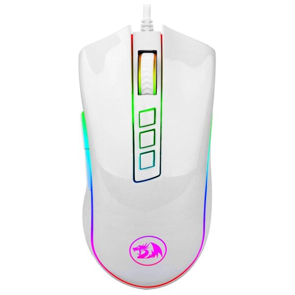Redragon M711W Cobra Chroma 10000DPI Wired Gaming Mouse - White