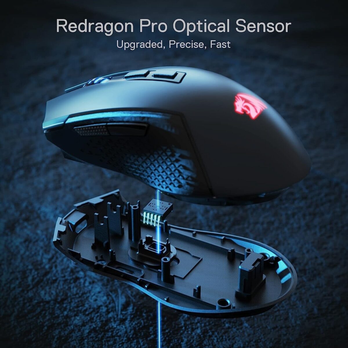 Redragon TRIDENT M693 Wireless Bluetooth RGB Gaming Mouse - Image 6