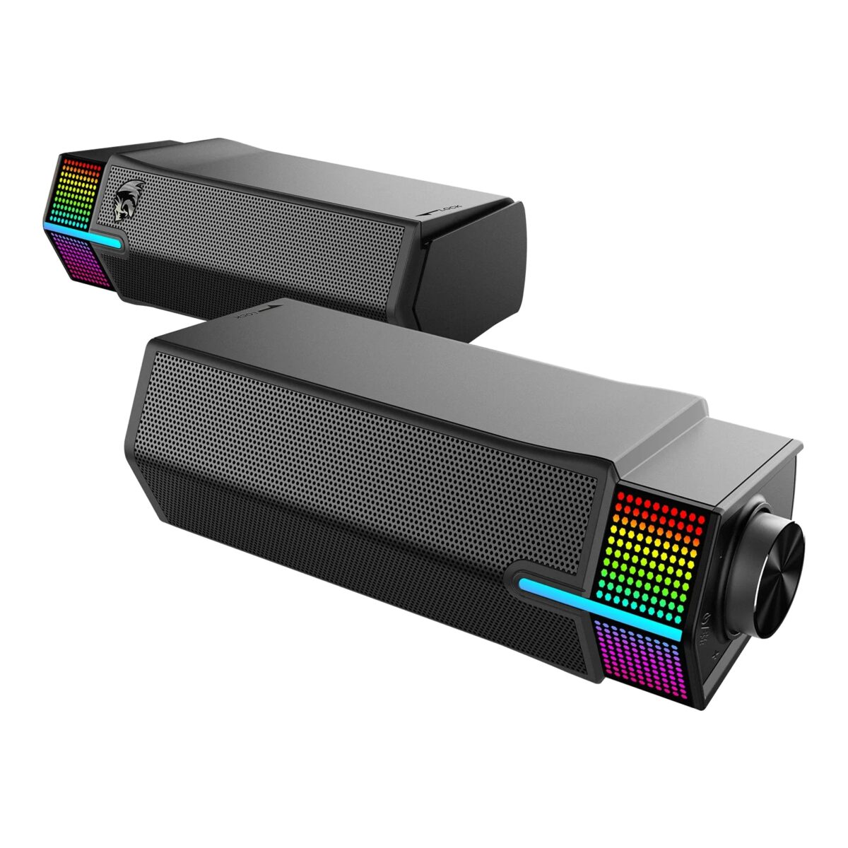 Redragon YORICK GS511 Wireless RGB Desktop Speakers, 2.0 PC Gaming Soundbar w/BT 5.3/USB Mode - Image 4