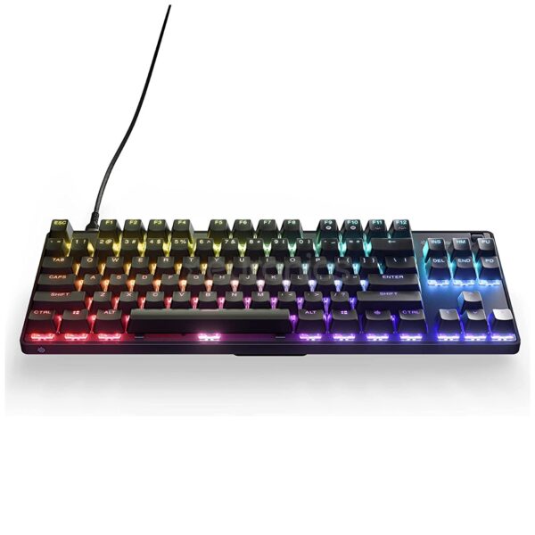SteelSeries APEX 9 TKL Wired – HotSwap Optical Mini Keyboard – OptiPoint Adjustable Actuation Switch Gaming Keyboard