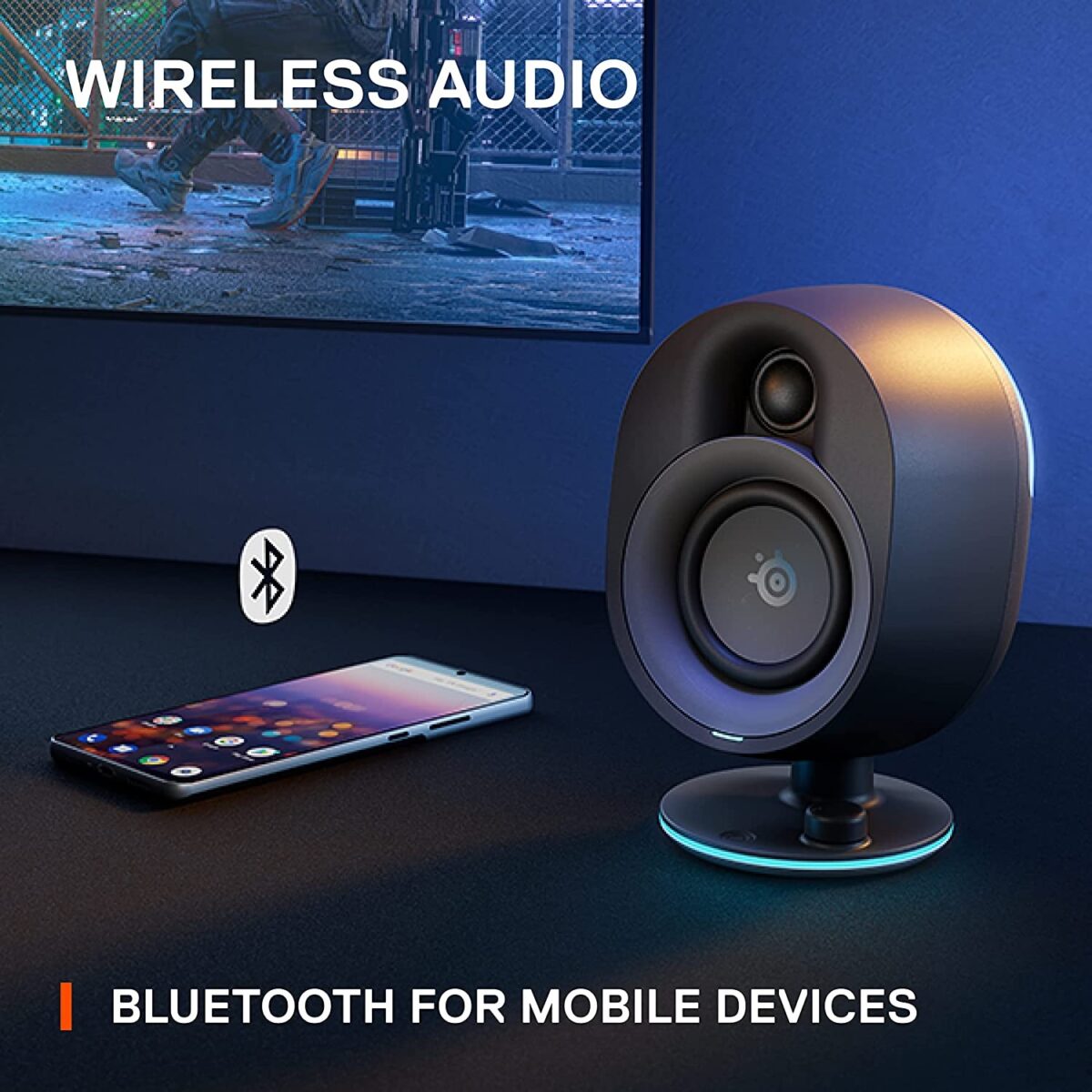 SteelSeries Arena 7 2.1 Bluetooth Gaming Speakers with RGB Lighting - Image 2