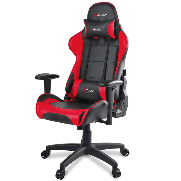 Verona-V2-Gaming-Chair-Red-Front-Cross.jpg Arozzi Verona V2 Advanced Racing Style Gaming Chair - Red/Black - Image 1