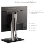 ViewSonic VP2756-4K 27in IPS 4K 60Hz Frameless Ergonomic Monitor - Image 4