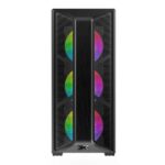 Xigmatek Trio Mid Tower Gaming Case with 4 FRGB Fans - Black - Image 2