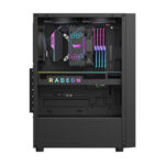 darkFlash A290 TEMPERED GLASS ATX CASE - BLACK - 3x ARGB Fans Pre-Installed - Image 5