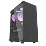 darkFlash DK353 Mesh High Airflow Tempered Glass ATX Gaming Case - 4x ARGB Fans Pre-Installed