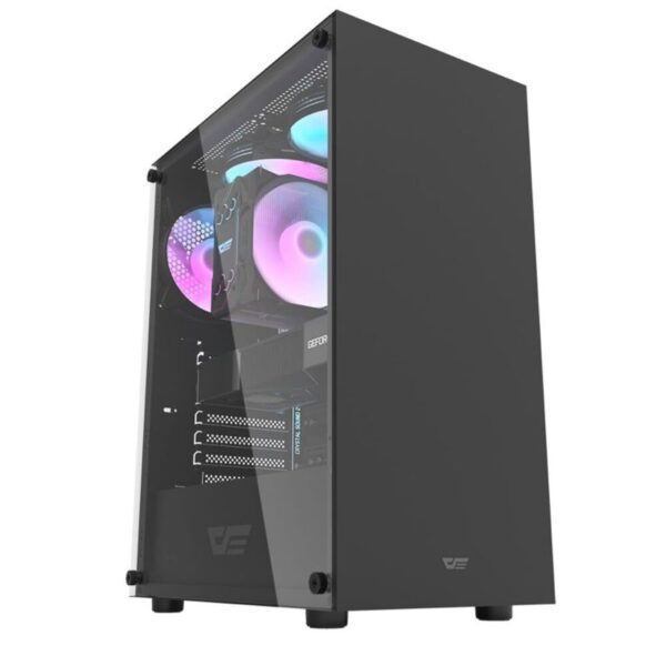 darkFlash DK353 Mesh High Airflow Tempered Glass ATX Gaming Case - 4x ARGB Fans Pre-Installed