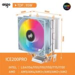 AIGO ICE 200 Pro LED Air CPU Cooler - White - Image 2