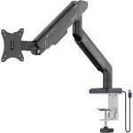 AndaSeat AD-W-A9X-1S Stealth Pro II RGB A9X Ergonomic Single Monitor Arm - Black - Image 2