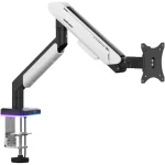 AndaSeat AD-W-A9X-1S Stealth Pro II RGB A9X Ergonomic Single Monitor Arm - White