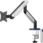 AndaSeat AD-W-A9X-1S Stealth Pro II RGB A9X Ergonomic Single Monitor Arm - White - Image 2