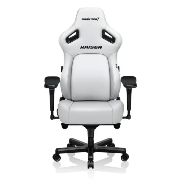 AndaSeat Kaiser 4 XL Premium Leather Gaming Chair - Cloudy White