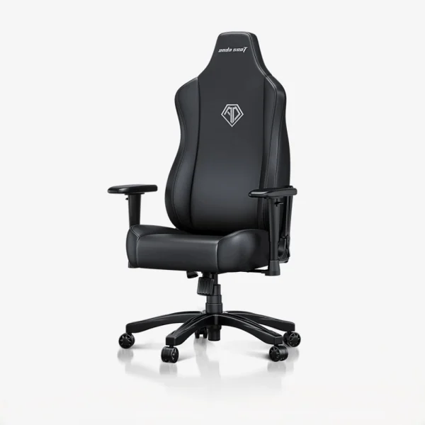 AndaSeat Novis Series Ultra (w/ Head & Lumbar Pillow) Premium PVC Leather Ergonomic Gaming Chair - Black