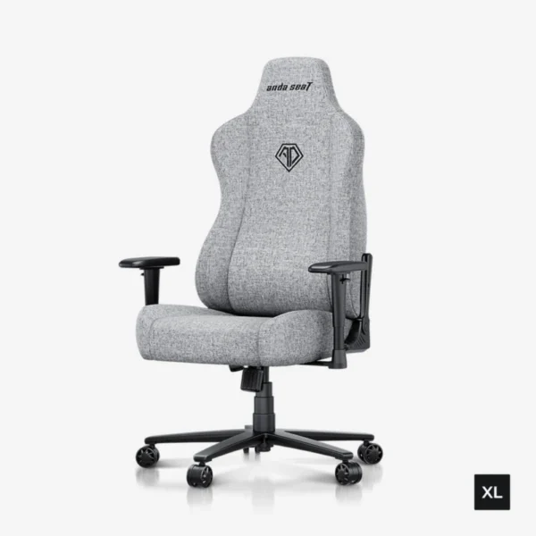 AndaSeat Novis XL Series Premium Fabric Best Budget Ergonomic Gaming Chair - Ash Gray
